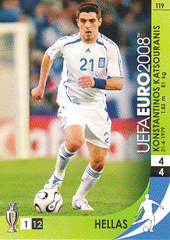 Kostas Katsouranis Greece Panini Euro 2008 Card Game #119